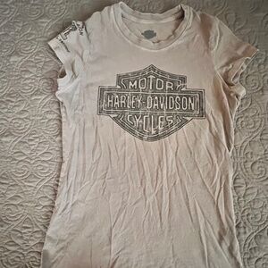 Harley Davidson Motorcycle Small Gray Tshirt Wounded Warrior Project